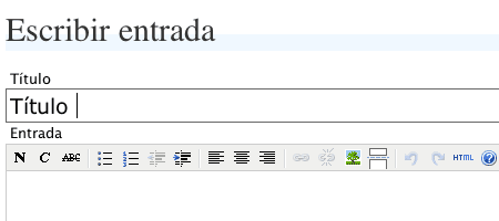 Escribir título