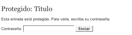 Introducir contraseña