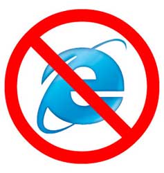 No uses Internet Explorer