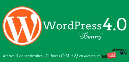 WordPress 4.0. Evento en HangoutON